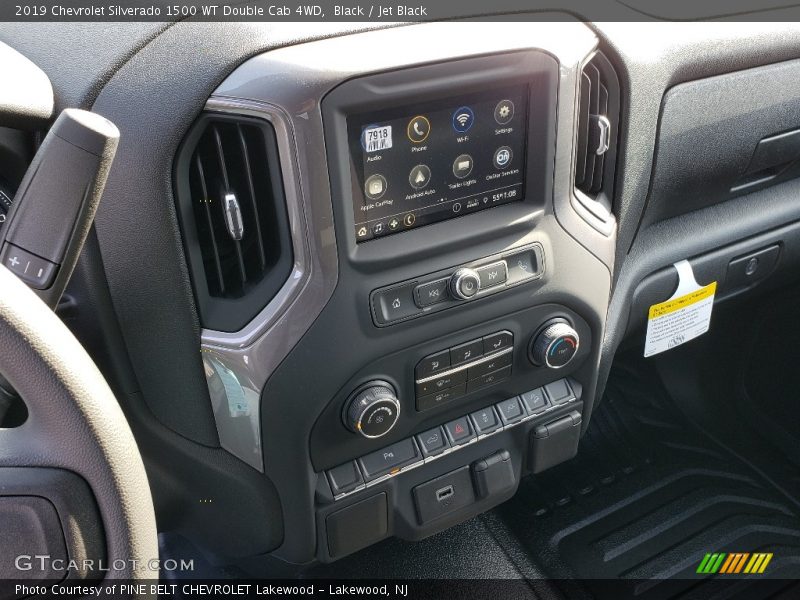 Black / Jet Black 2019 Chevrolet Silverado 1500 WT Double Cab 4WD
