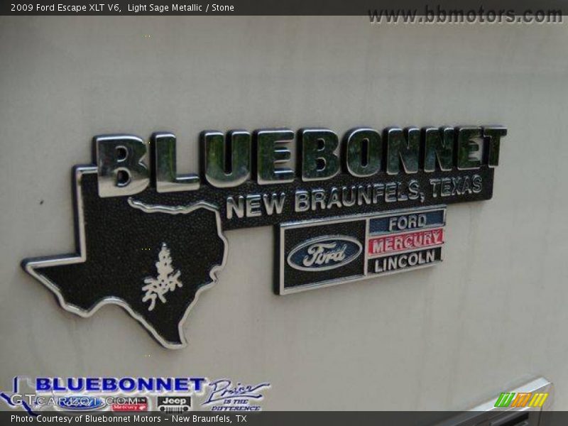 Light Sage Metallic / Stone 2009 Ford Escape XLT V6