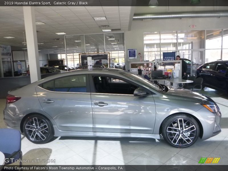 Galactic Gray / Black 2019 Hyundai Elantra Sport