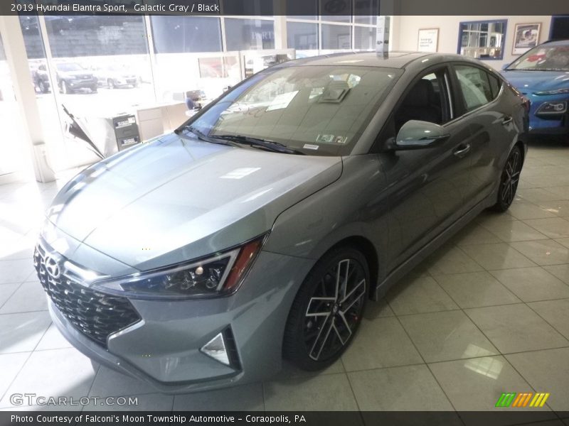 Galactic Gray / Black 2019 Hyundai Elantra Sport