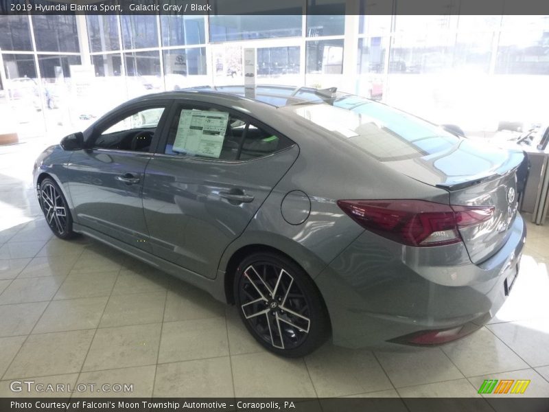 Galactic Gray / Black 2019 Hyundai Elantra Sport