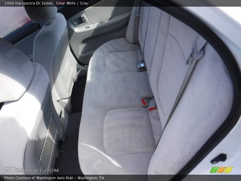 Clear White / Gray 2009 Kia Spectra EX Sedan