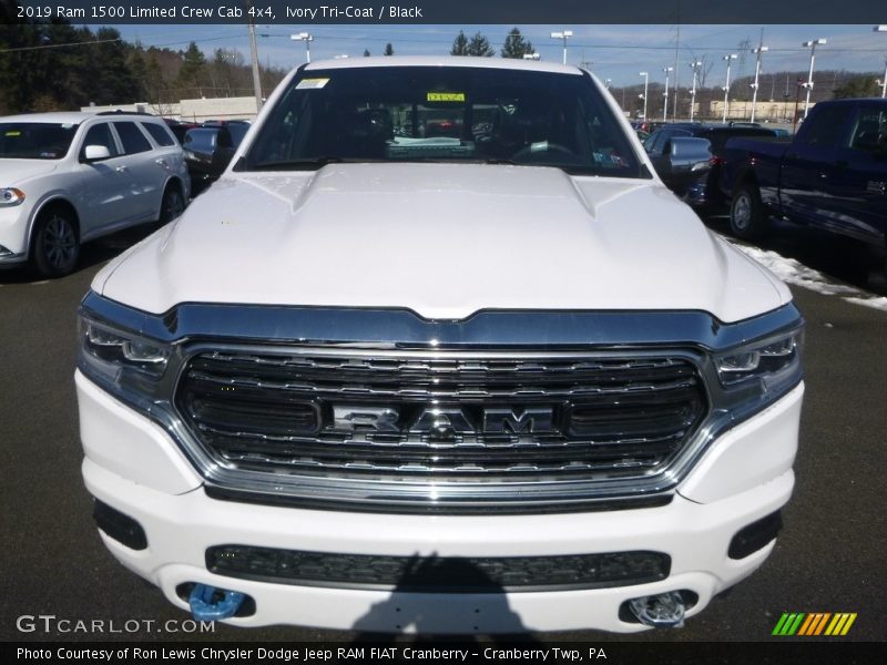 Ivory Tri–Coat / Black 2019 Ram 1500 Limited Crew Cab 4x4