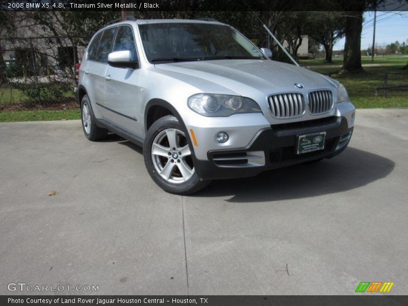Titanium Silver Metallic / Black 2008 BMW X5 4.8i