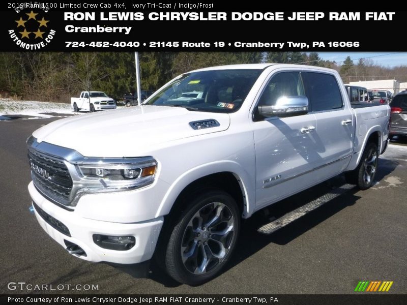 Ivory Tri–Coat / Indigo/Frost 2019 Ram 1500 Limited Crew Cab 4x4