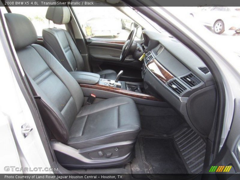 Titanium Silver Metallic / Black 2008 BMW X5 4.8i