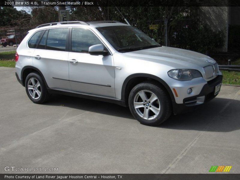 Titanium Silver Metallic / Black 2008 BMW X5 4.8i
