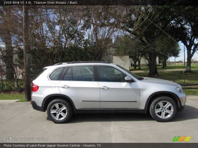 Titanium Silver Metallic / Black 2008 BMW X5 4.8i