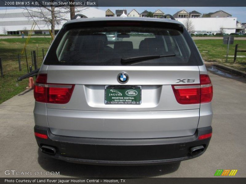Titanium Silver Metallic / Black 2008 BMW X5 4.8i