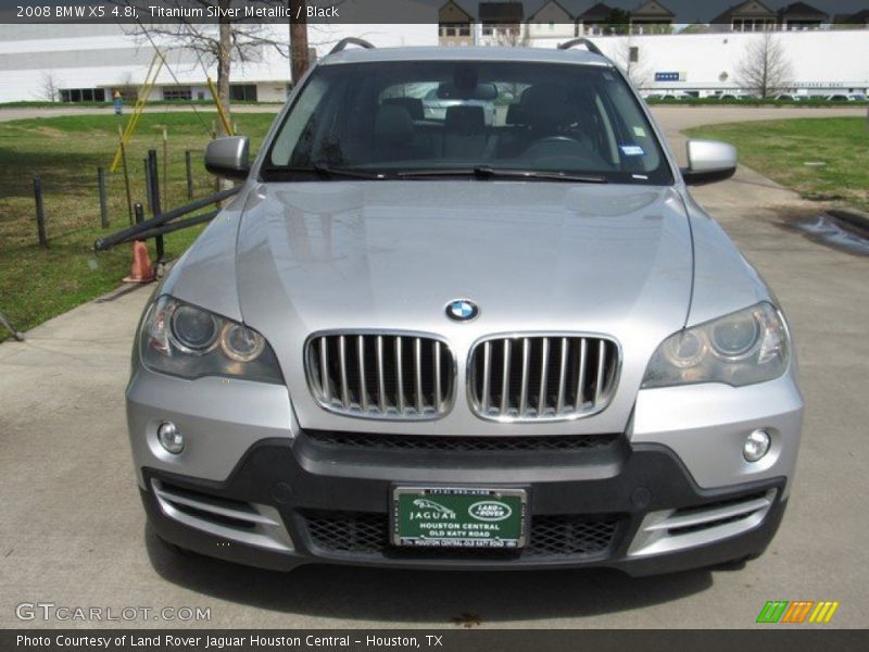 Titanium Silver Metallic / Black 2008 BMW X5 4.8i