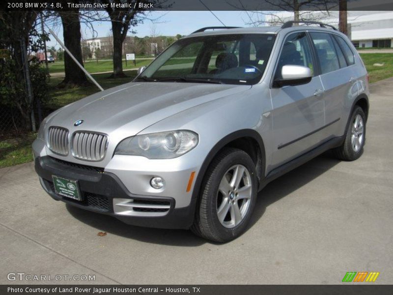 Titanium Silver Metallic / Black 2008 BMW X5 4.8i