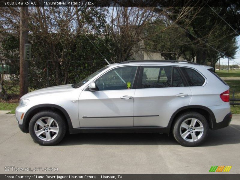 Titanium Silver Metallic / Black 2008 BMW X5 4.8i