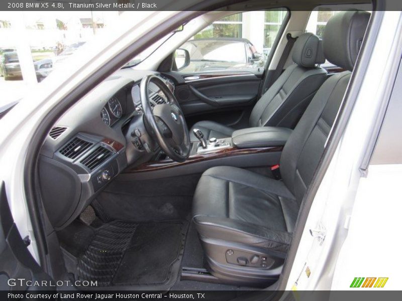 Titanium Silver Metallic / Black 2008 BMW X5 4.8i