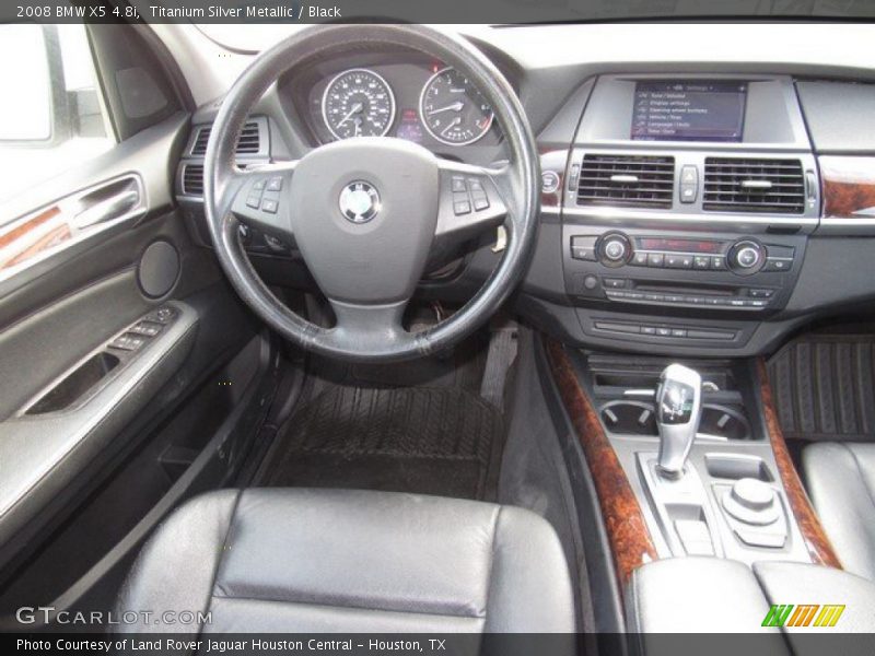 Titanium Silver Metallic / Black 2008 BMW X5 4.8i