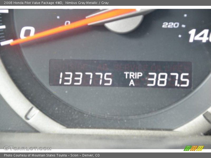 Nimbus Gray Metallic / Gray 2008 Honda Pilot Value Package 4WD