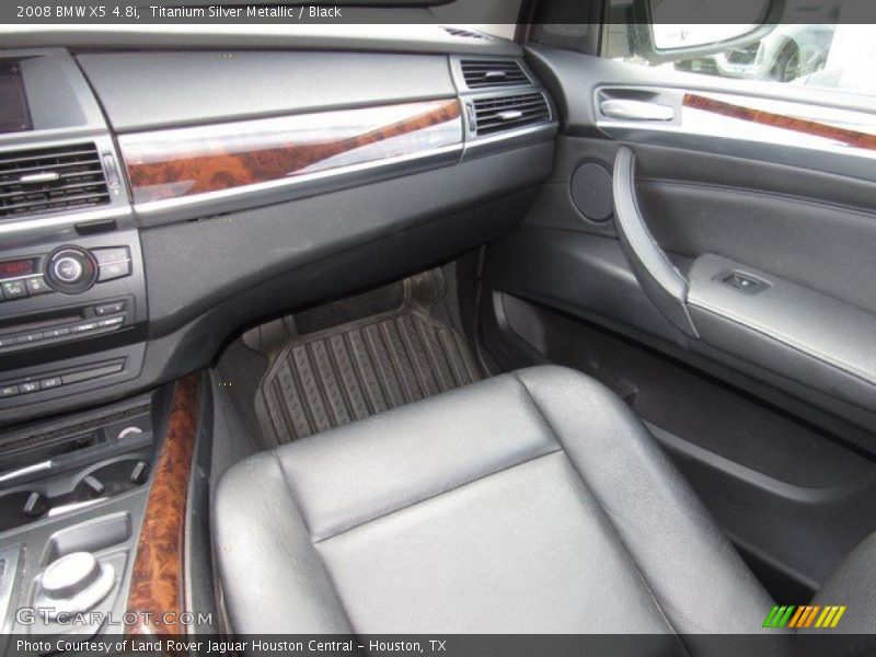 Titanium Silver Metallic / Black 2008 BMW X5 4.8i