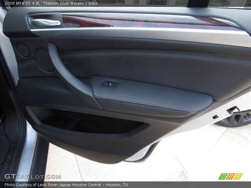 Titanium Silver Metallic / Black 2008 BMW X5 4.8i