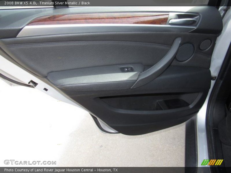 Titanium Silver Metallic / Black 2008 BMW X5 4.8i