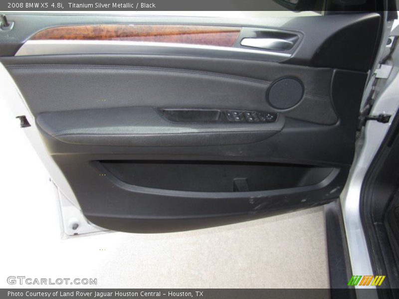 Titanium Silver Metallic / Black 2008 BMW X5 4.8i