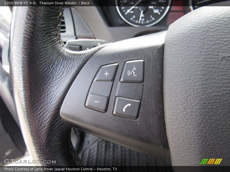 Titanium Silver Metallic / Black 2008 BMW X5 4.8i