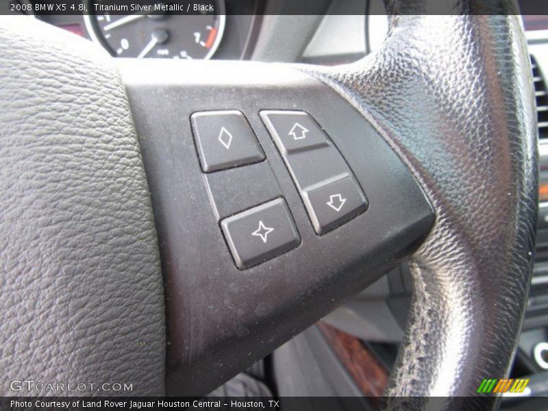 Titanium Silver Metallic / Black 2008 BMW X5 4.8i
