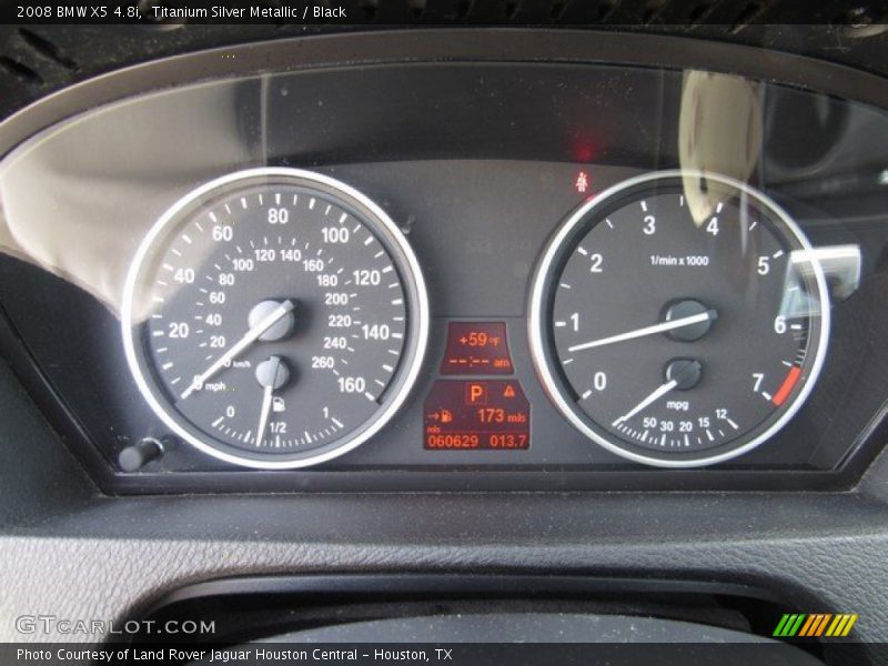 Titanium Silver Metallic / Black 2008 BMW X5 4.8i