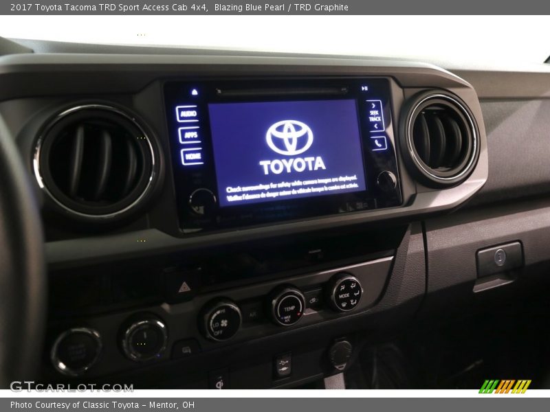 Blazing Blue Pearl / TRD Graphite 2017 Toyota Tacoma TRD Sport Access Cab 4x4