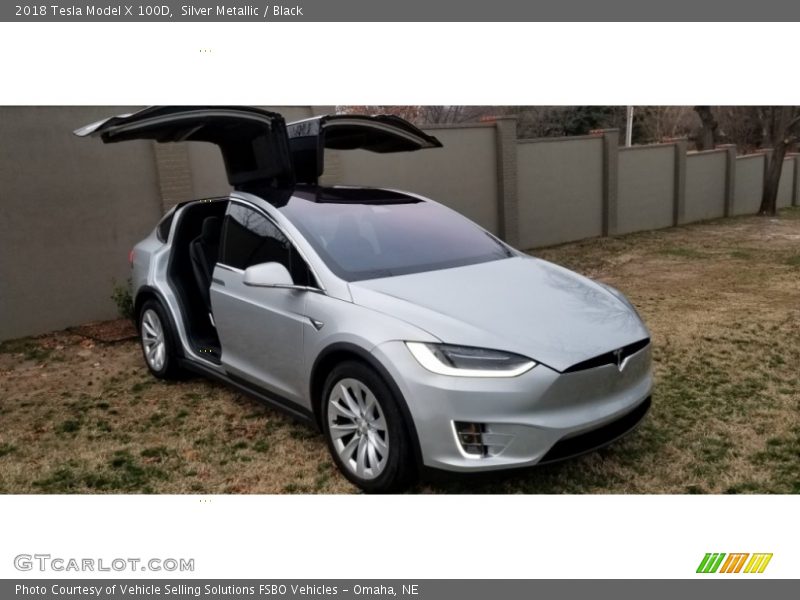 Silver Metallic / Black 2018 Tesla Model X 100D