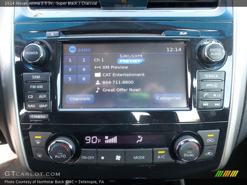 Super Black / Charcoal 2014 Nissan Altima 2.5 SV