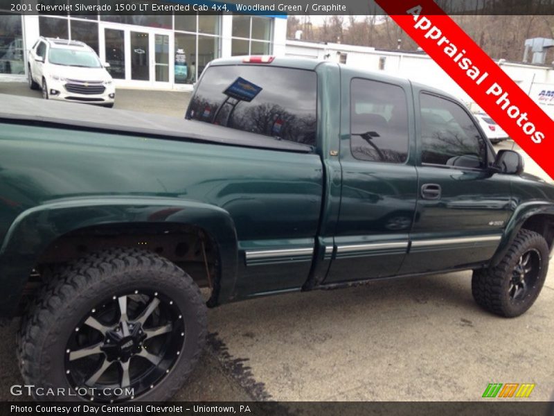 Woodland Green / Graphite 2001 Chevrolet Silverado 1500 LT Extended Cab 4x4
