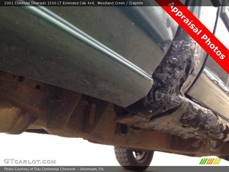 Woodland Green / Graphite 2001 Chevrolet Silverado 1500 LT Extended Cab 4x4