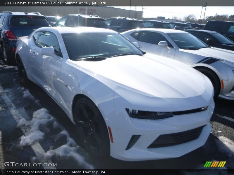 Summit White / Jet Black 2018 Chevrolet Camaro LS Coupe