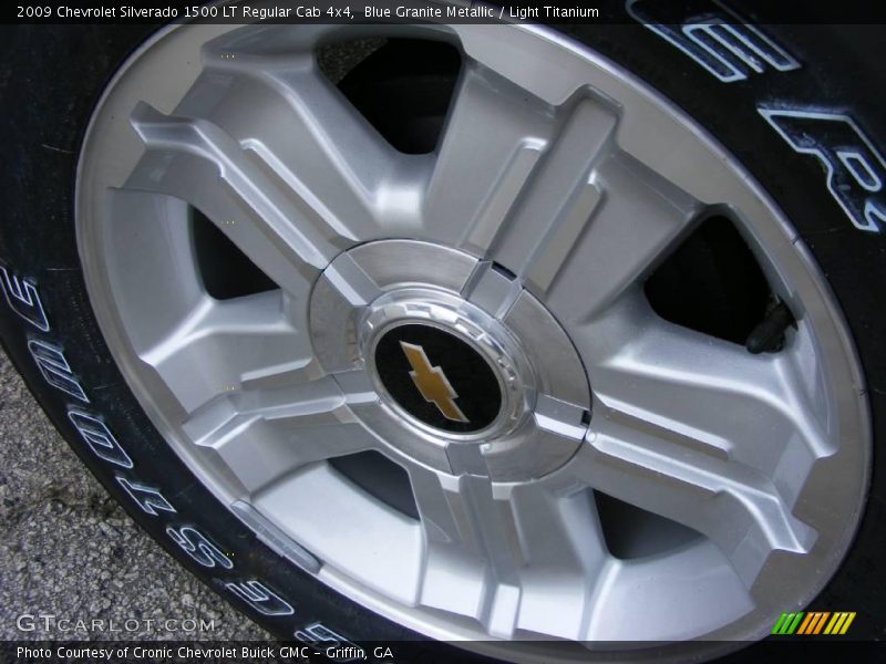 Blue Granite Metallic / Light Titanium 2009 Chevrolet Silverado 1500 LT Regular Cab 4x4
