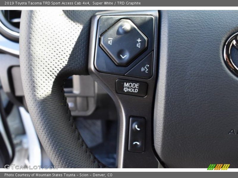 Super White / TRD Graphite 2019 Toyota Tacoma TRD Sport Access Cab 4x4