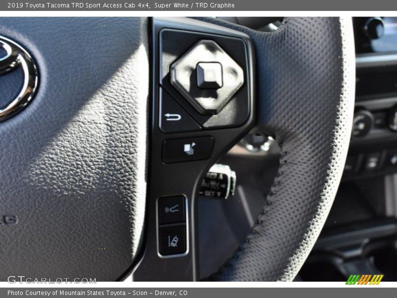 Super White / TRD Graphite 2019 Toyota Tacoma TRD Sport Access Cab 4x4