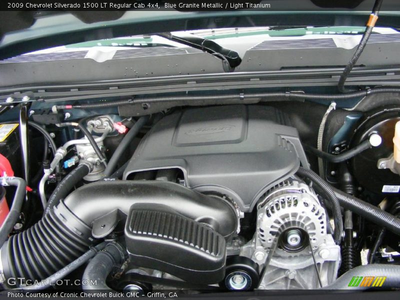 Blue Granite Metallic / Light Titanium 2009 Chevrolet Silverado 1500 LT Regular Cab 4x4