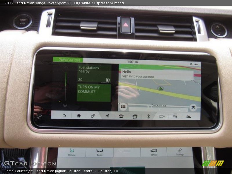 Fuji White / Espresso/Almond 2019 Land Rover Range Rover Sport SE