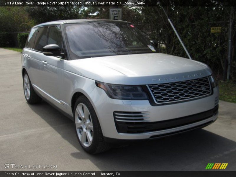 Indus Silver Metallic / Ebony/Ebony 2019 Land Rover Range Rover Supercharged
