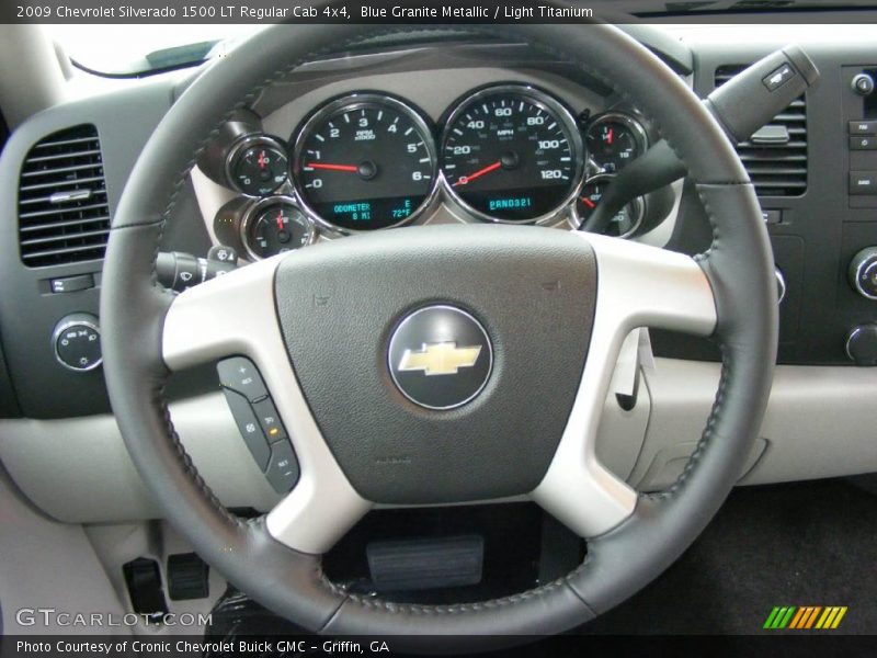 Blue Granite Metallic / Light Titanium 2009 Chevrolet Silverado 1500 LT Regular Cab 4x4