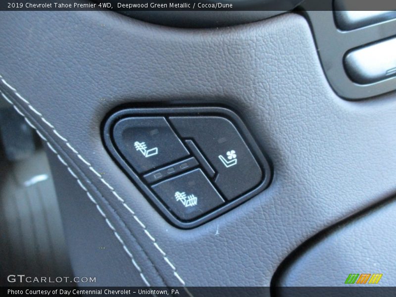 Deepwood Green Metallic / Cocoa/Dune 2019 Chevrolet Tahoe Premier 4WD
