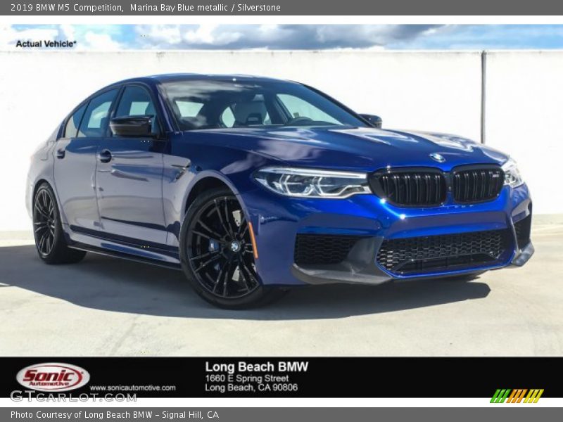 Marina Bay Blue metallic / Silverstone 2019 BMW M5 Competition
