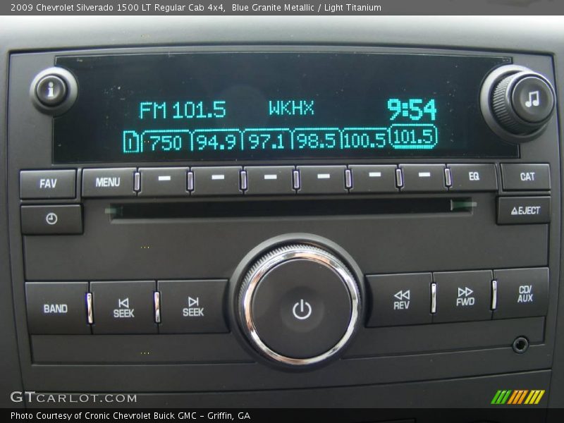 Blue Granite Metallic / Light Titanium 2009 Chevrolet Silverado 1500 LT Regular Cab 4x4