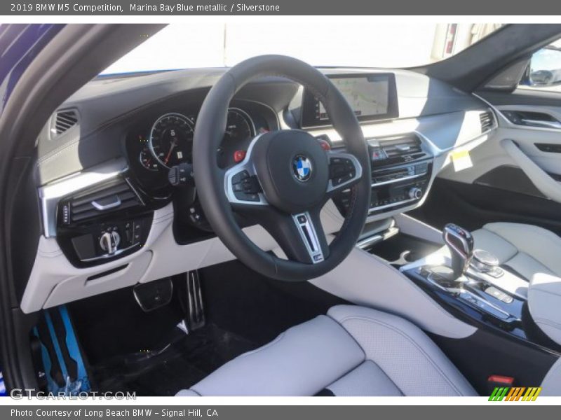 Marina Bay Blue metallic / Silverstone 2019 BMW M5 Competition