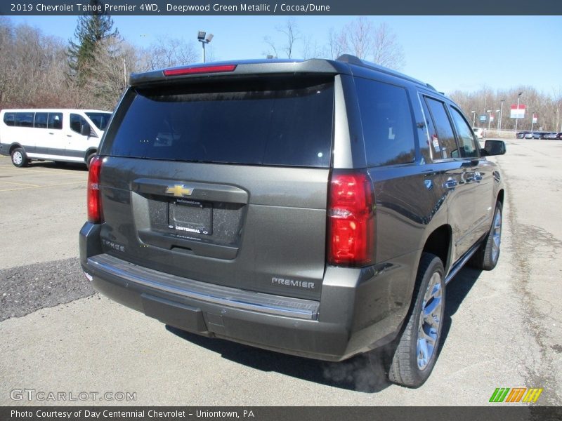 Deepwood Green Metallic / Cocoa/Dune 2019 Chevrolet Tahoe Premier 4WD