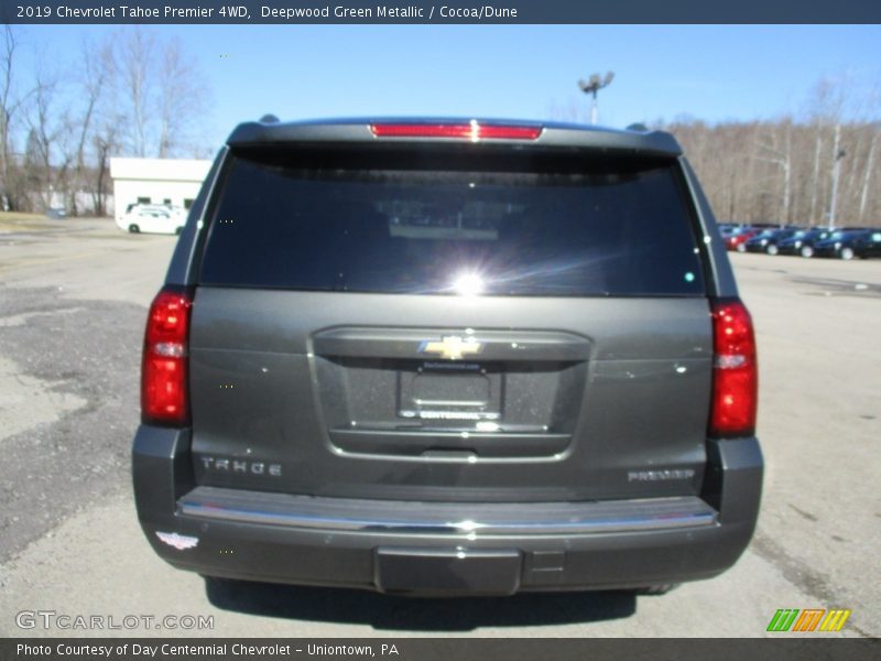 Deepwood Green Metallic / Cocoa/Dune 2019 Chevrolet Tahoe Premier 4WD