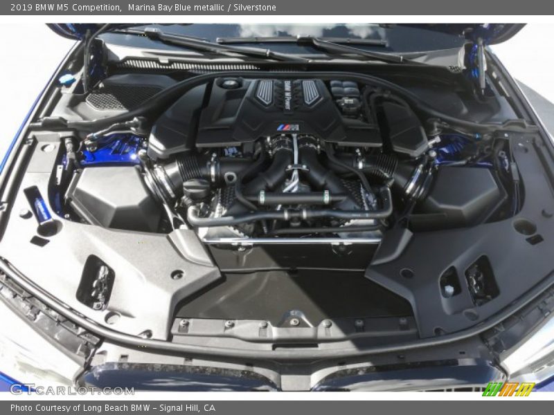 Marina Bay Blue metallic / Silverstone 2019 BMW M5 Competition