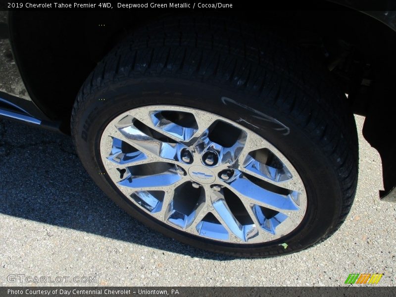 Deepwood Green Metallic / Cocoa/Dune 2019 Chevrolet Tahoe Premier 4WD