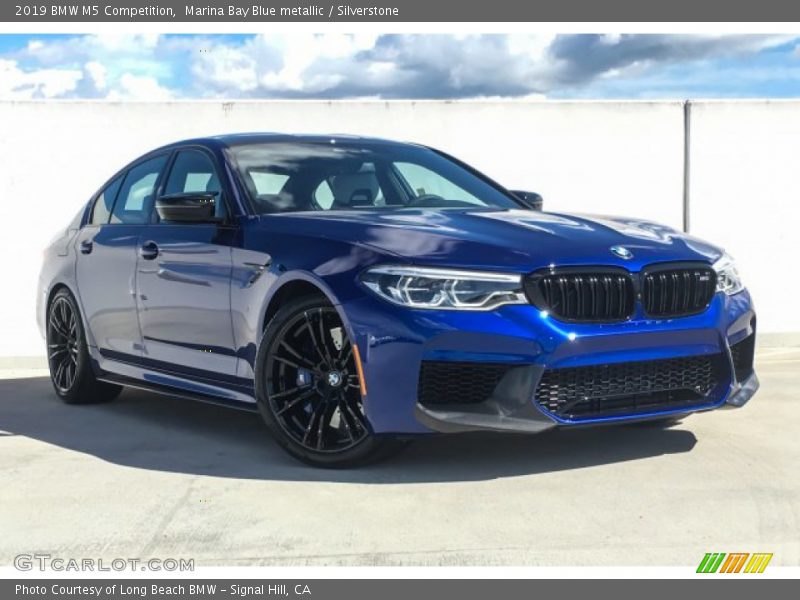 Marina Bay Blue metallic / Silverstone 2019 BMW M5 Competition