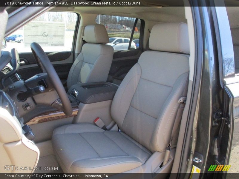 Deepwood Green Metallic / Cocoa/Dune 2019 Chevrolet Tahoe Premier 4WD