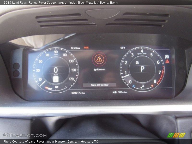 Indus Silver Metallic / Ebony/Ebony 2019 Land Rover Range Rover Supercharged